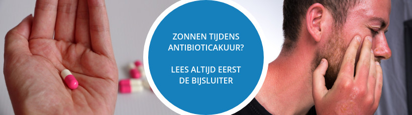 Onder de zonnebank met antibiotica